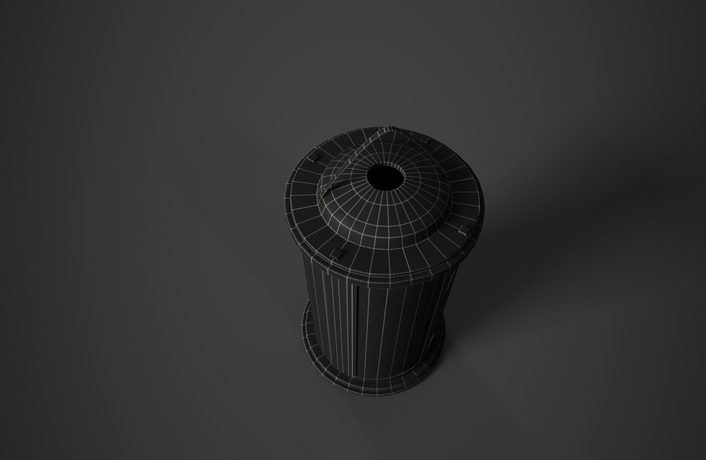 Medieval Wooden Lantern Low-poly 3D model_12