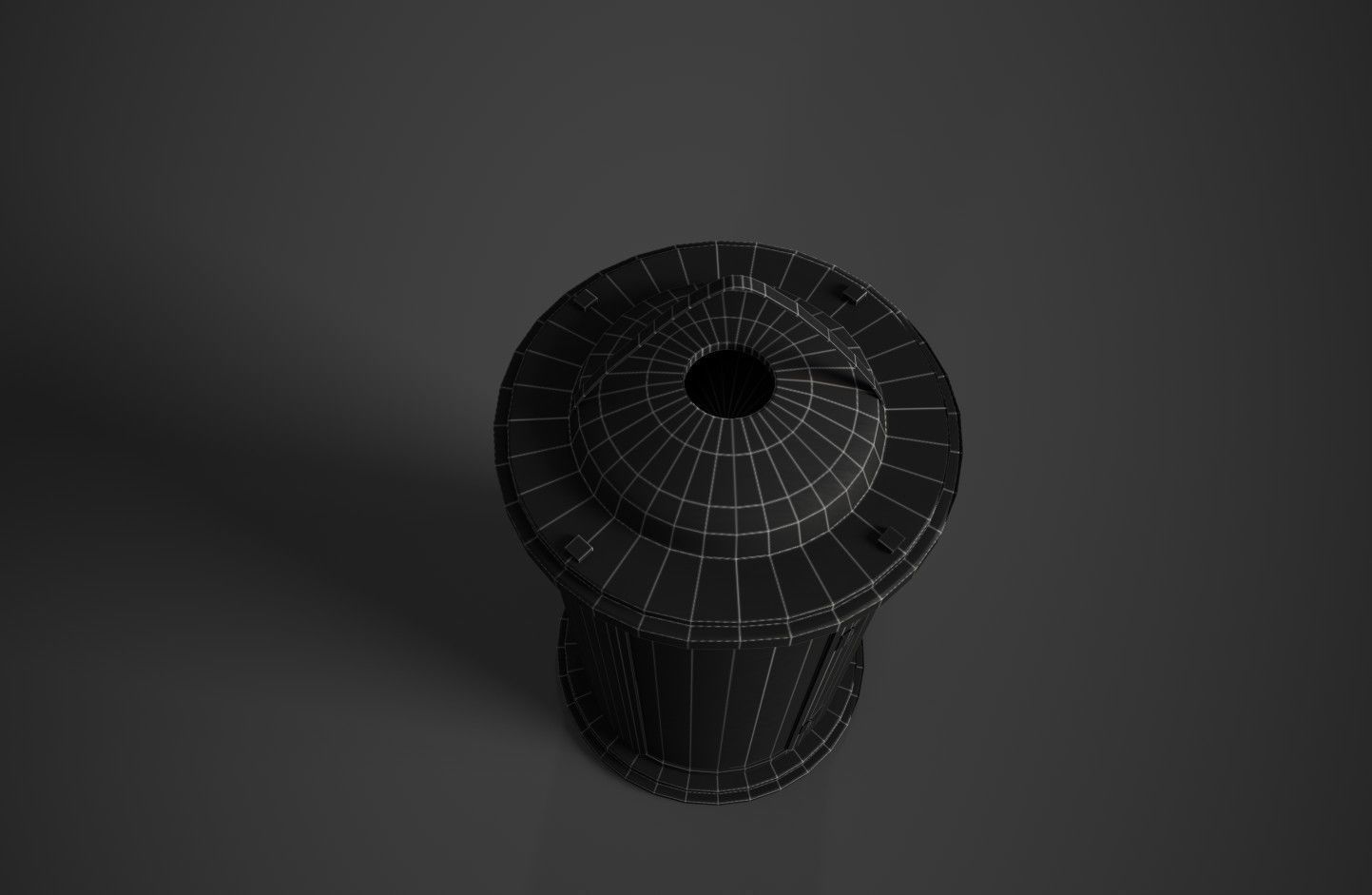 Medieval Wooden Lantern Low-poly 3D model_11