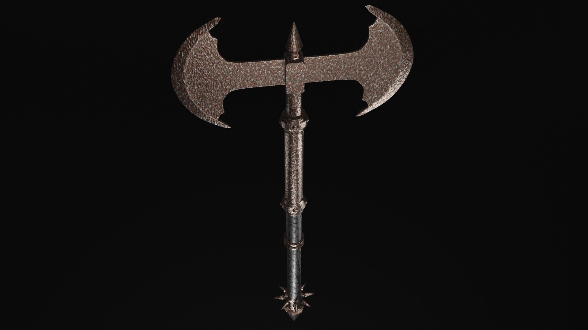 Battle axe - rust edition 3D model_6