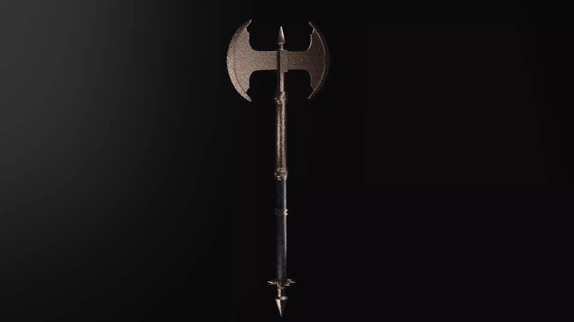Battle axe - rust edition 3D model_0