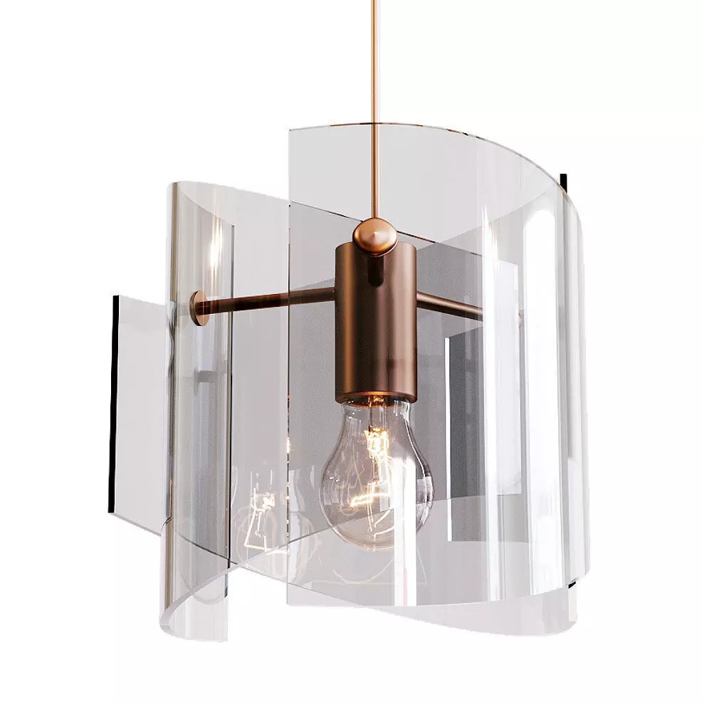 Lampatron VENT Chandelier Low-poly 3D model_0