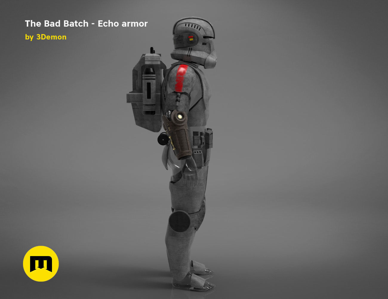 The Bad Batch Echo armor 3D print model_6
