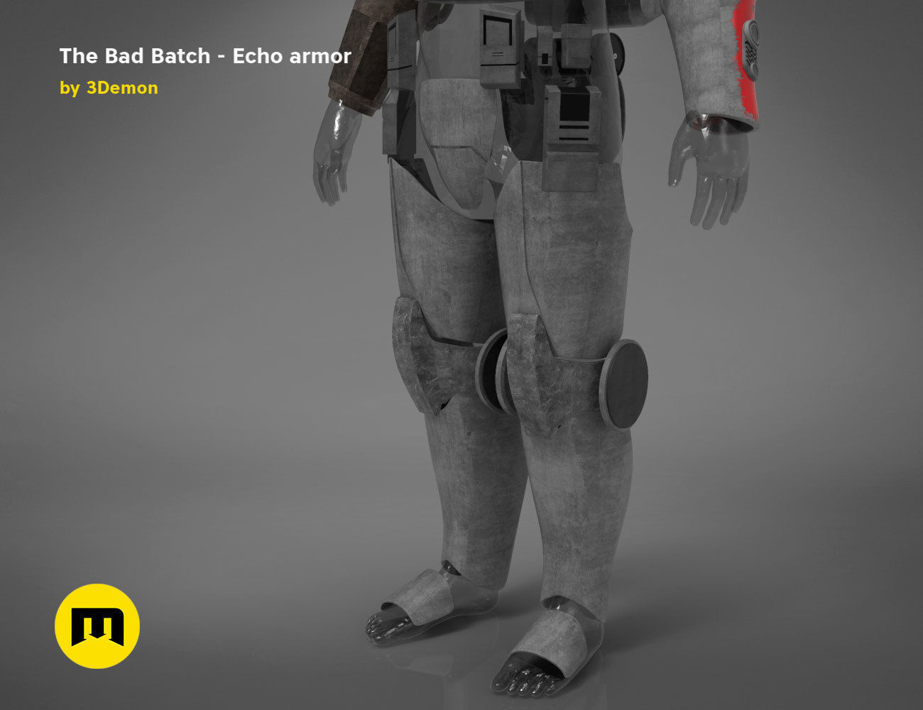 The Bad Batch Echo armor 3D print model_8