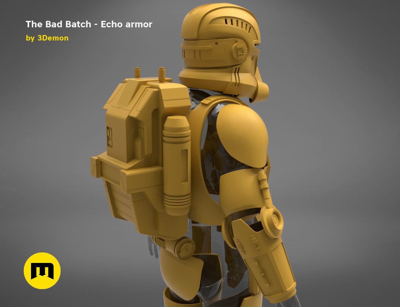 The Bad Batch Echo armor 3D print model_20