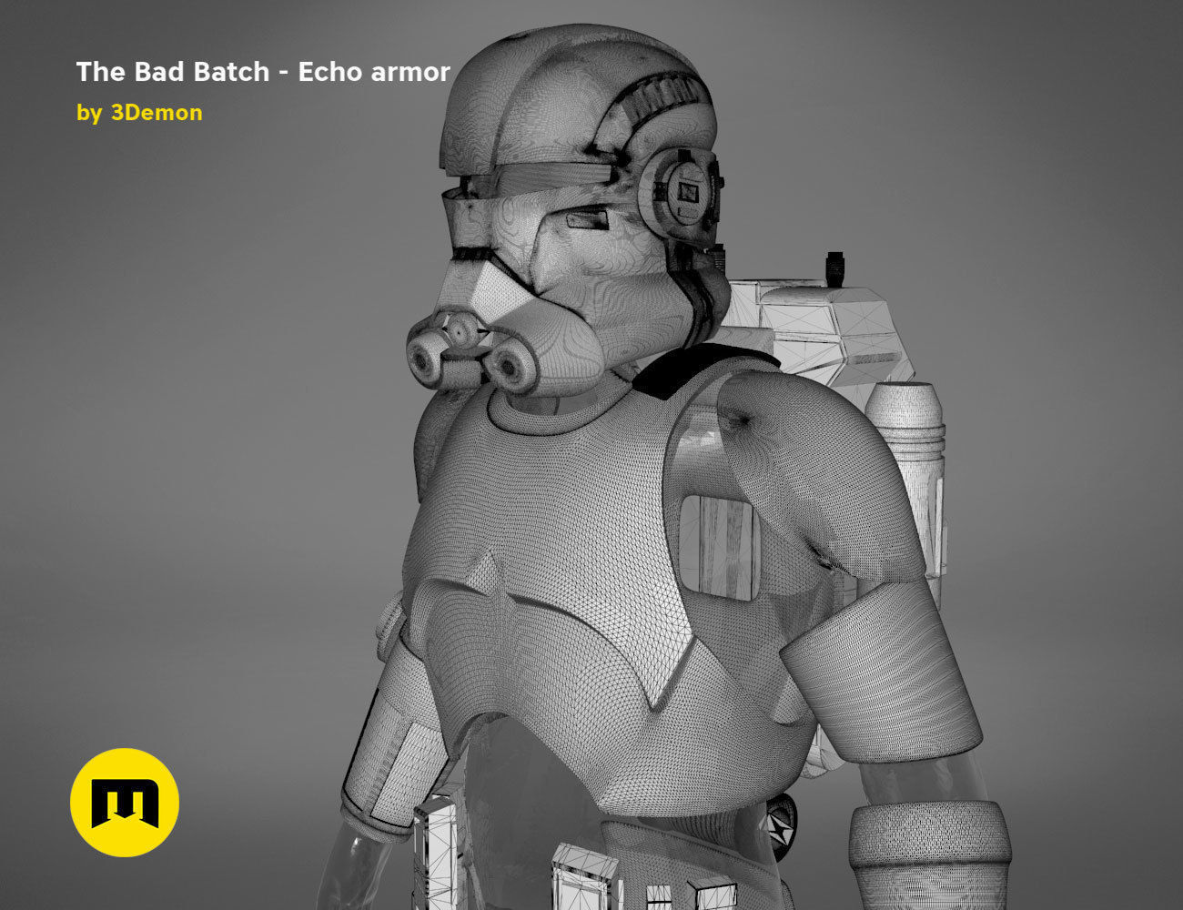 The Bad Batch Echo armor 3D print model_23