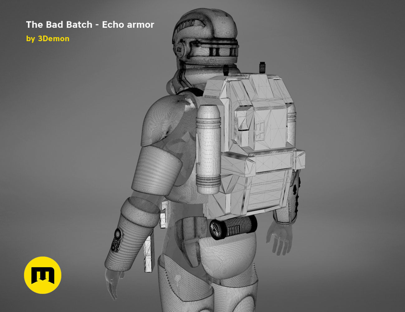 The Bad Batch Echo armor 3D print model_25