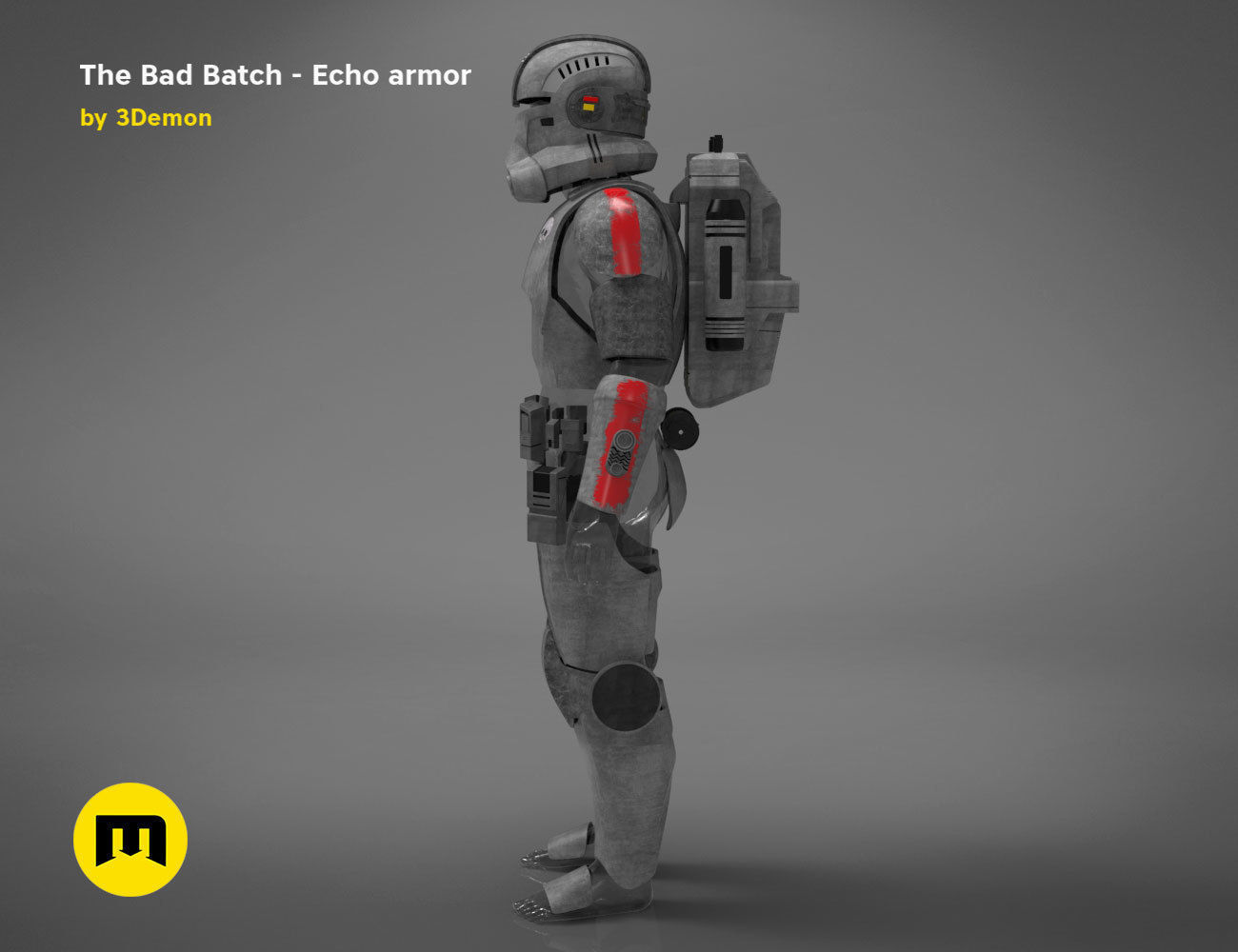The Bad Batch Echo armor 3D print model_3