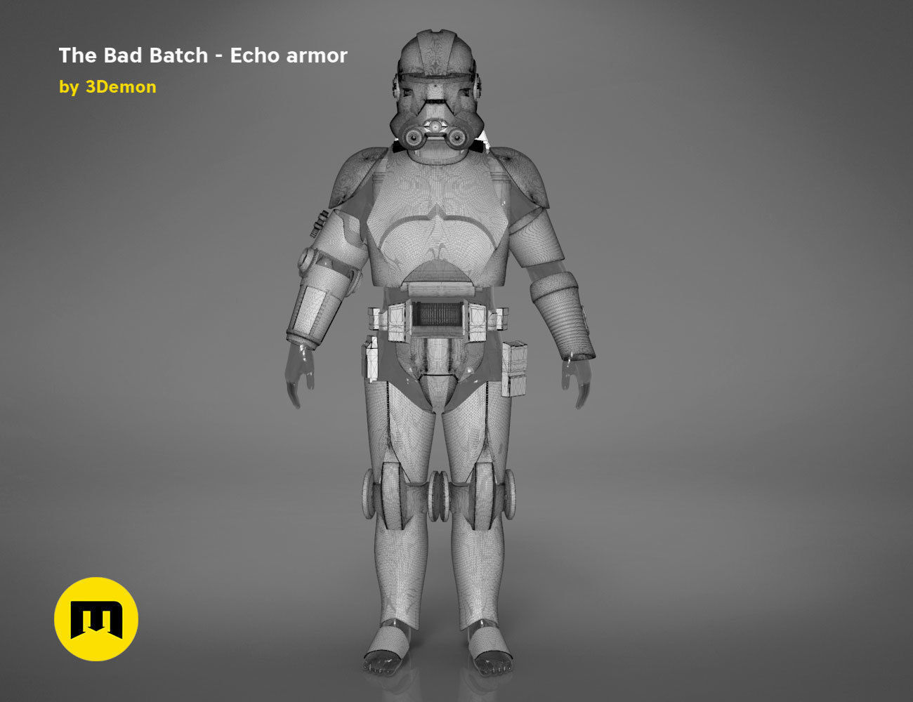 The Bad Batch Echo armor 3D print model_22
