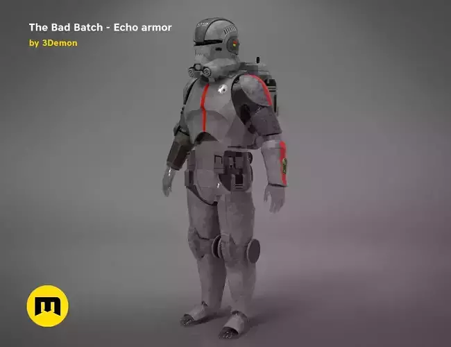 The Bad Batch Echo armor 3D print model