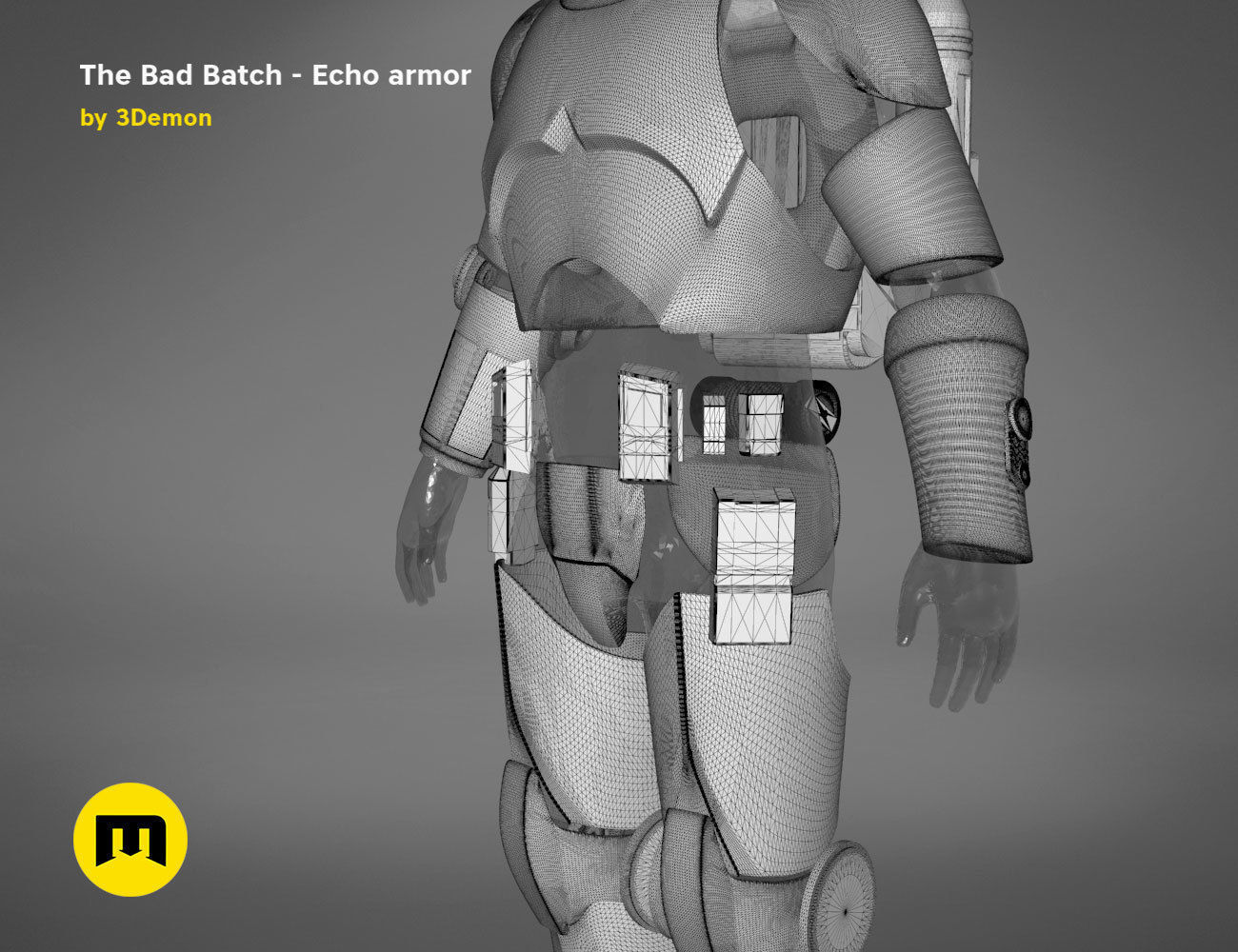 The Bad Batch Echo armor 3D print model_24