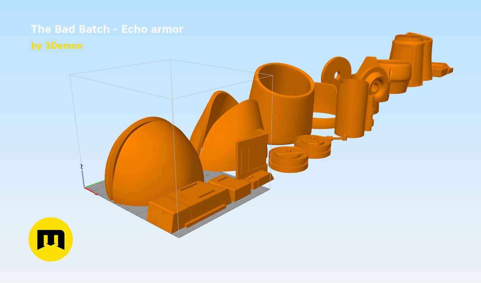 The Bad Batch Echo armor 3D print model_11