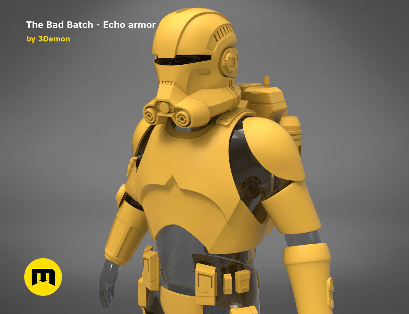 The Bad Batch Echo armor 3D print model_16