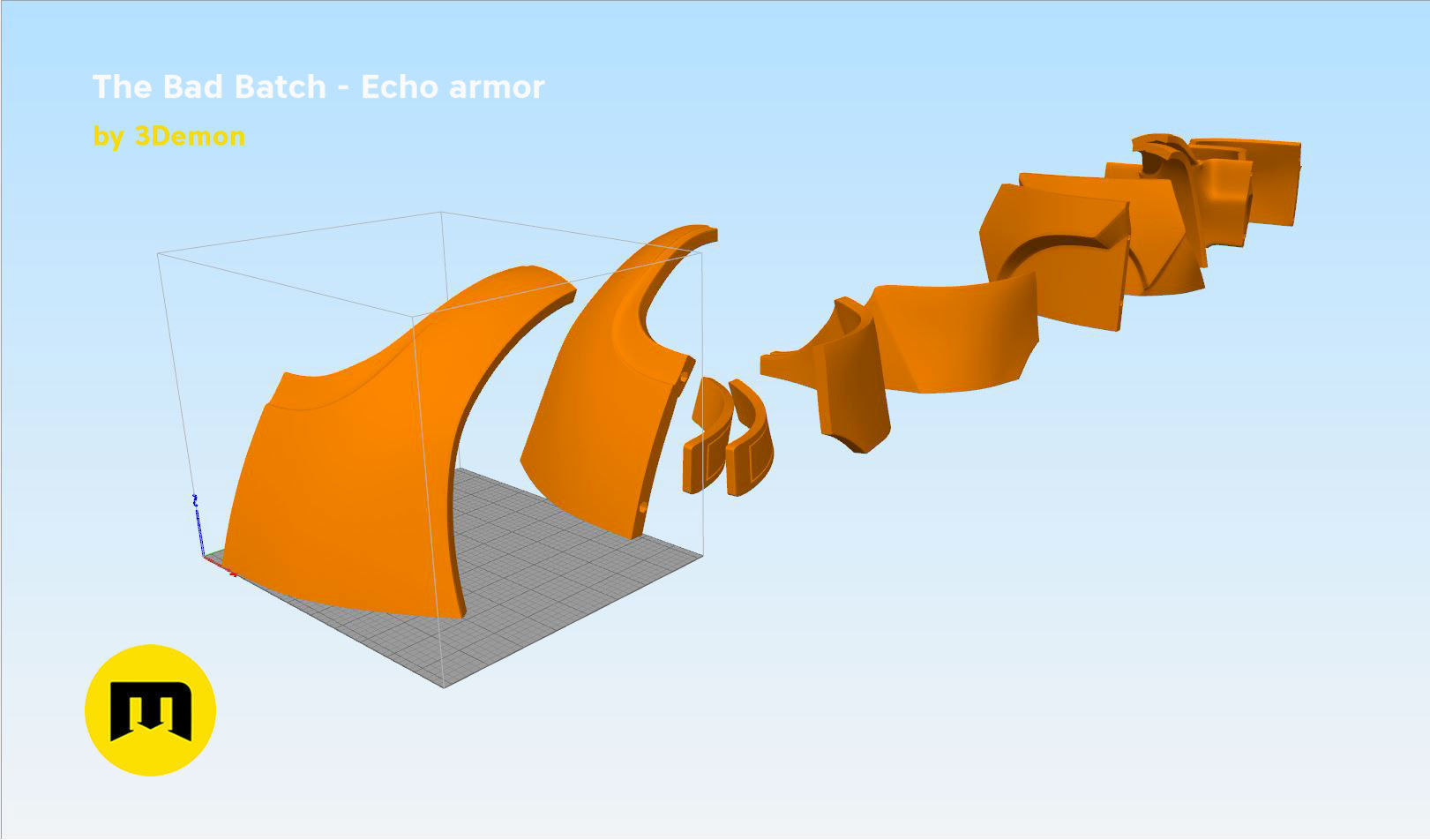 The Bad Batch Echo armor 3D print model_12