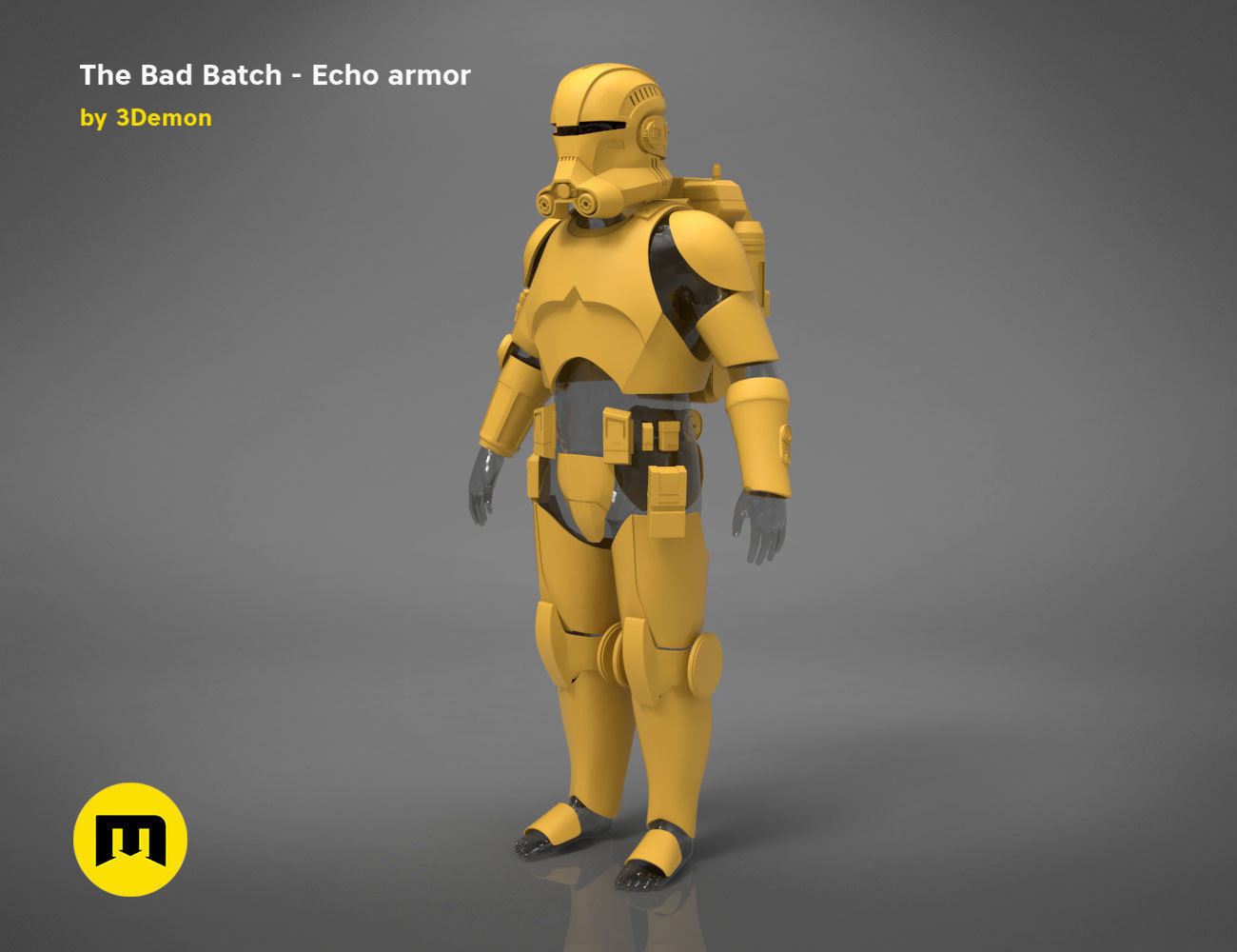 The Bad Batch Echo armor 3D print model_15