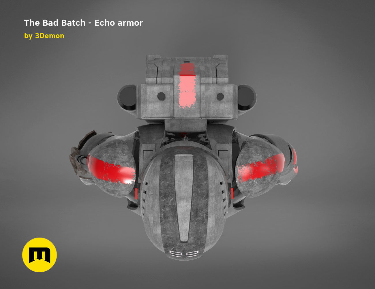 The Bad Batch Echo armor 3D print model_7