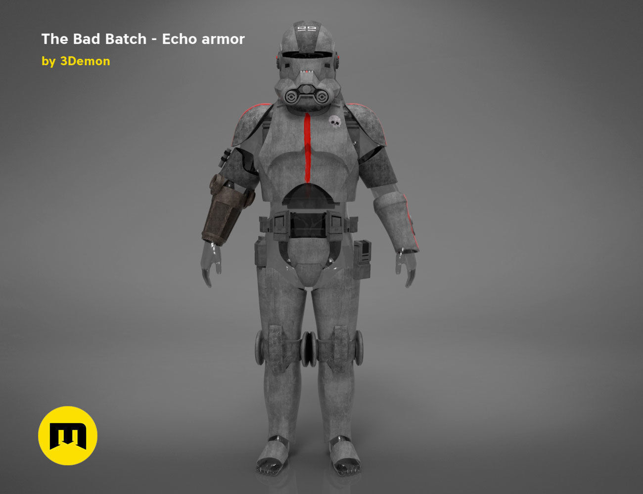 The Bad Batch Echo armor 3D print model_1