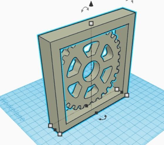 Cover for steampunk speakers 3D print model_4