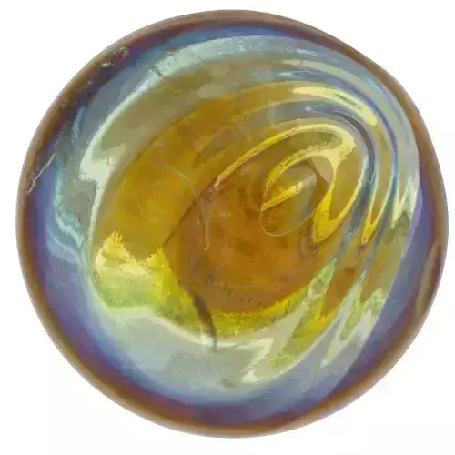 Jerrycan opalescent swirled glass bead 3D model