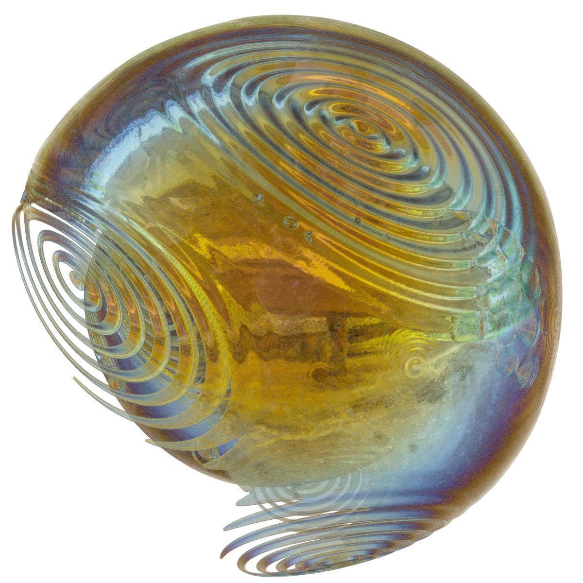 Asteroid glass sculpture with swirls 3D model_6