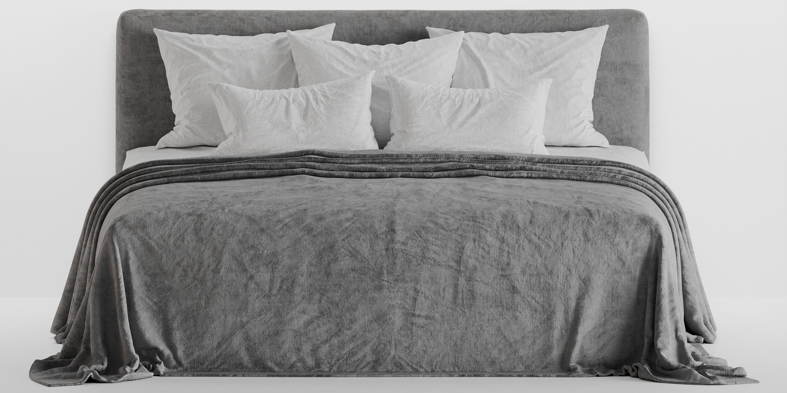 linen bedding 6 3D model_1