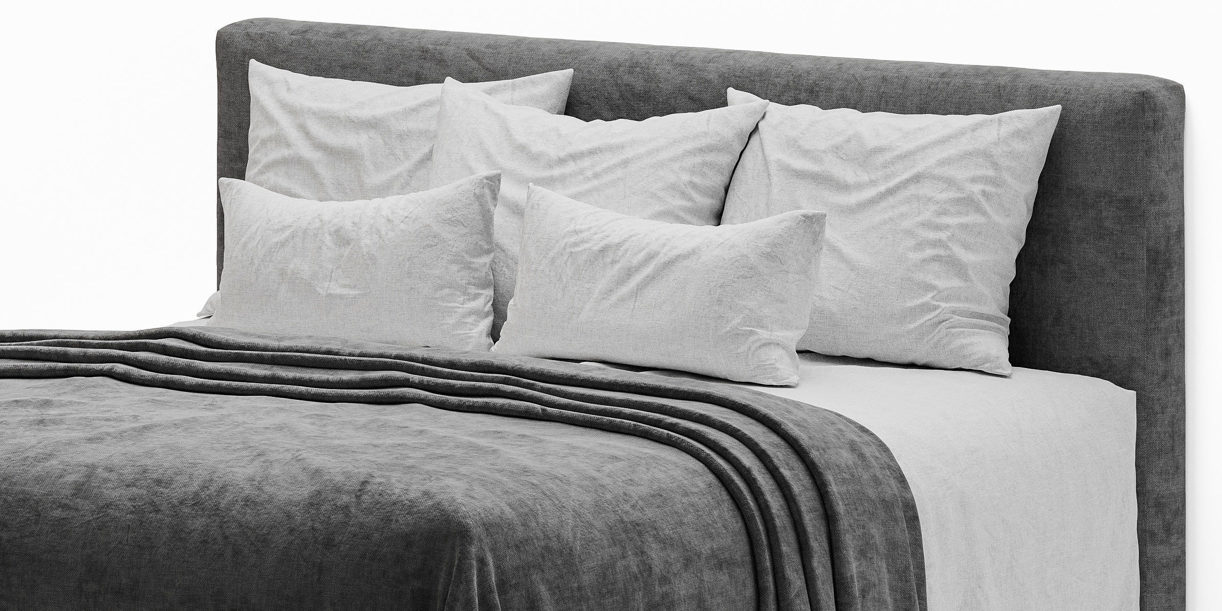 linen bedding 6 3D model_5