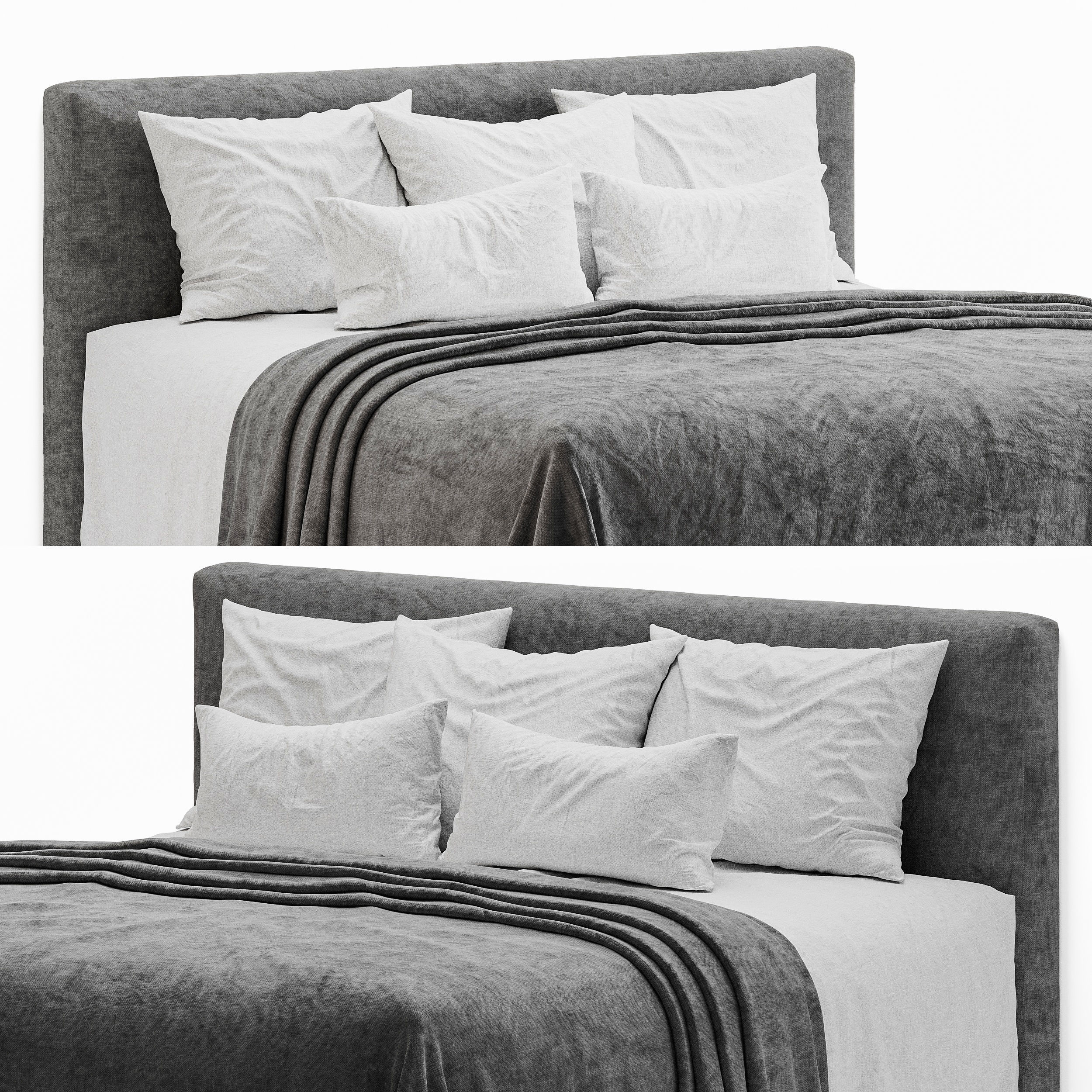 linen bedding 6 3D model_8