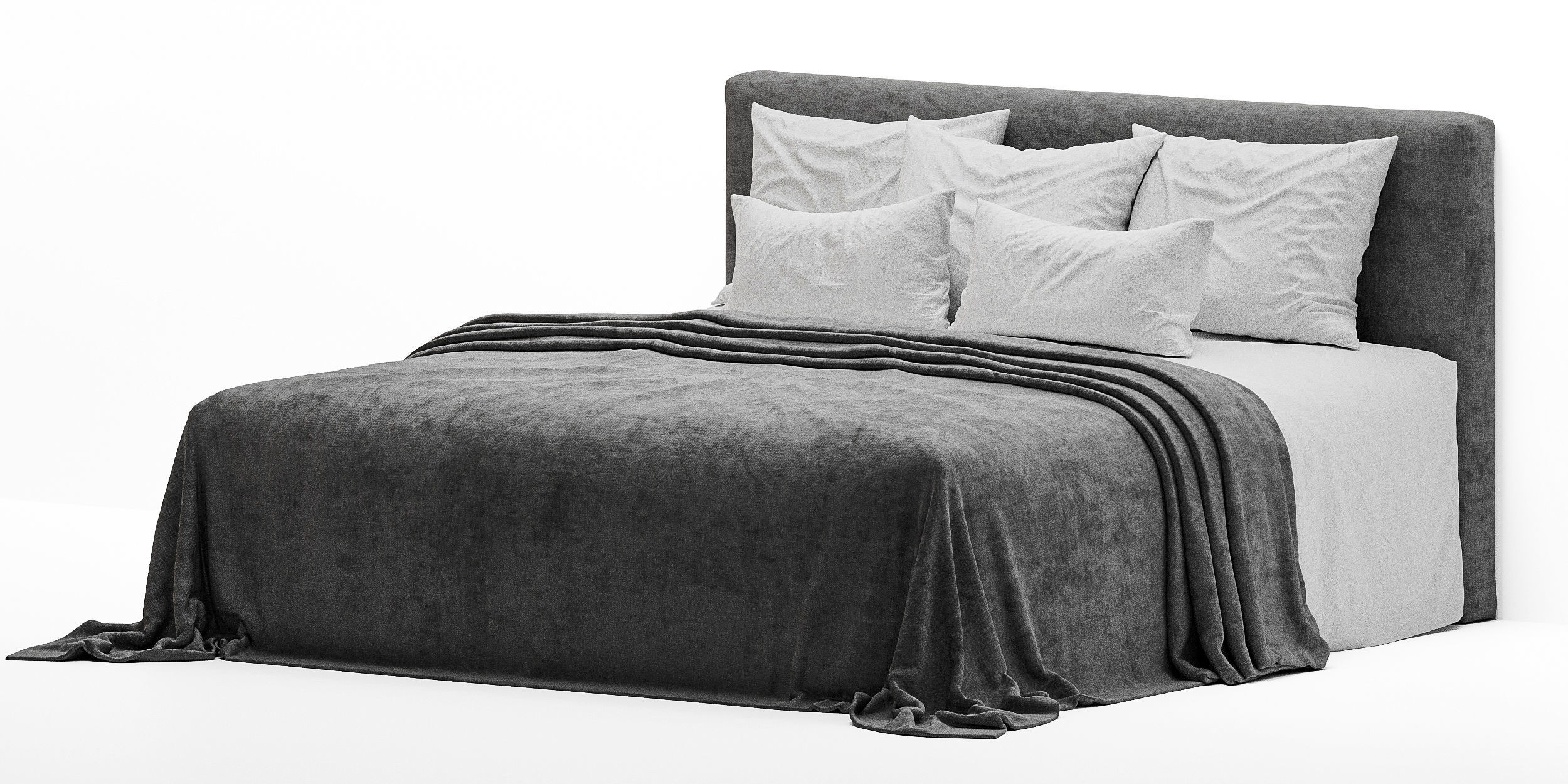 linen bedding 6 3D model_3