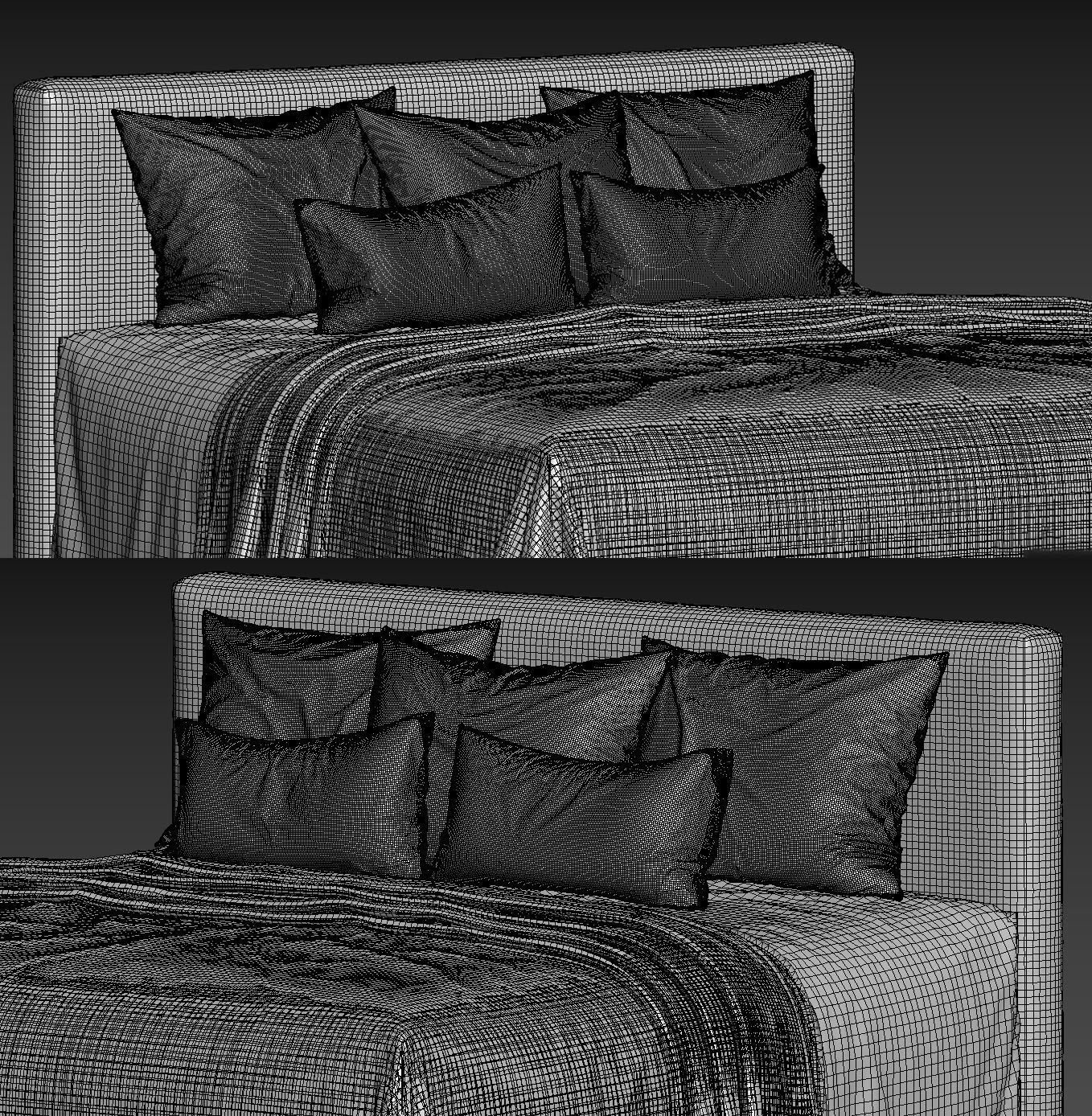 linen bedding 6 3D model_10