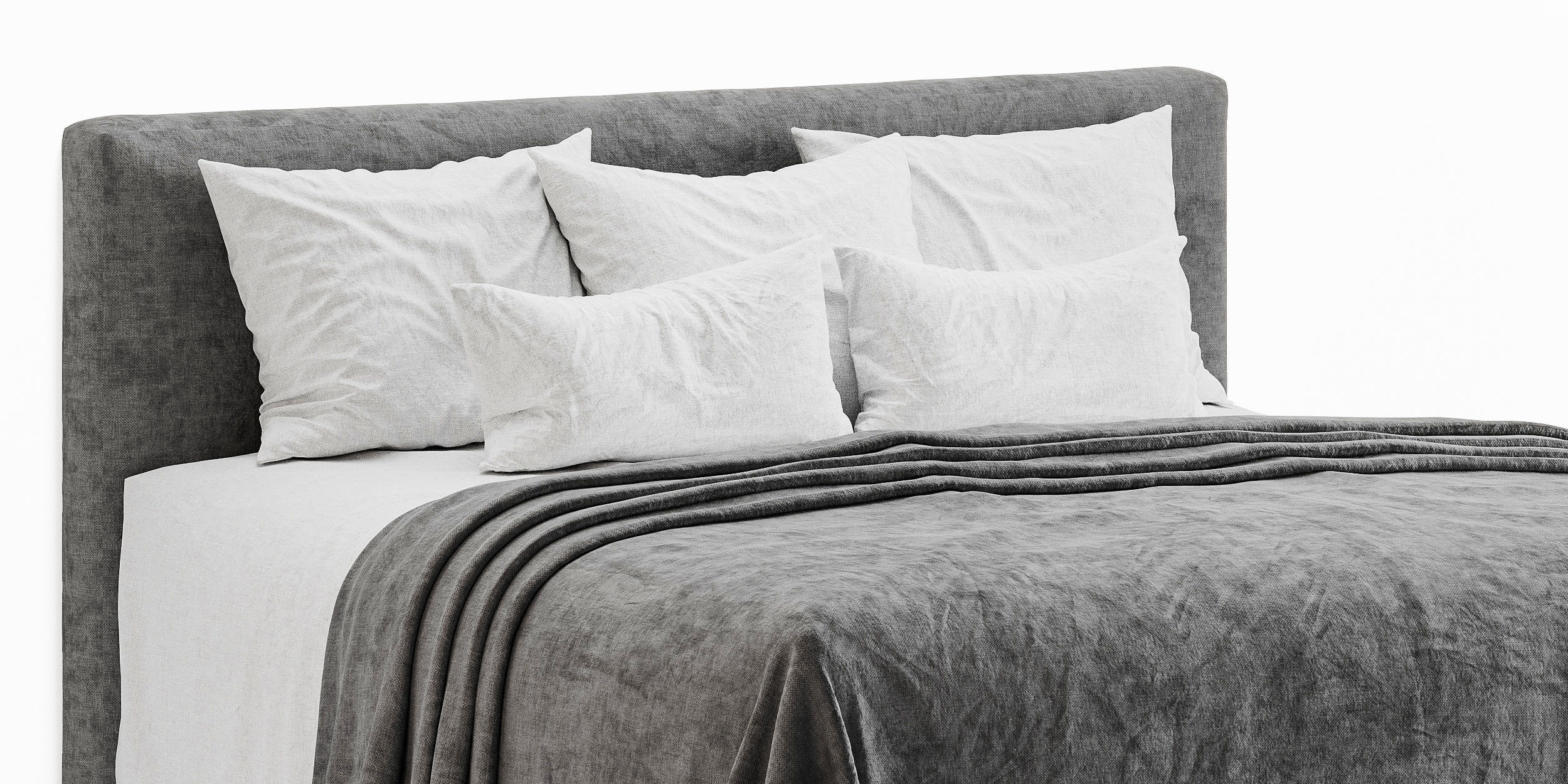 linen bedding 6 3D model_4