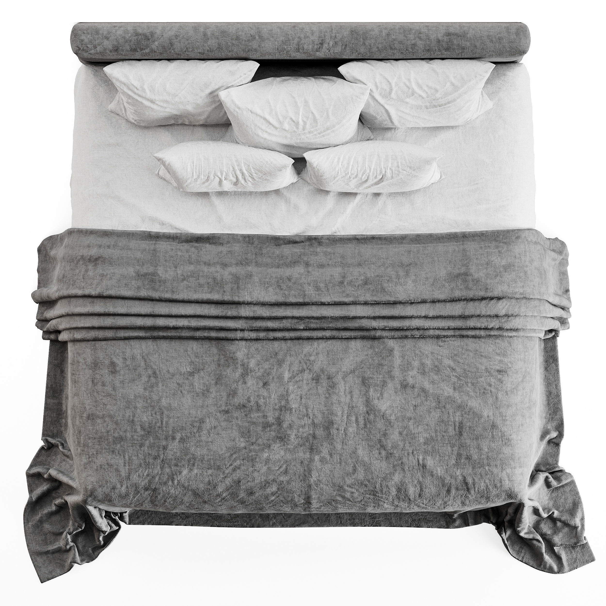 linen bedding 6 3D model_9