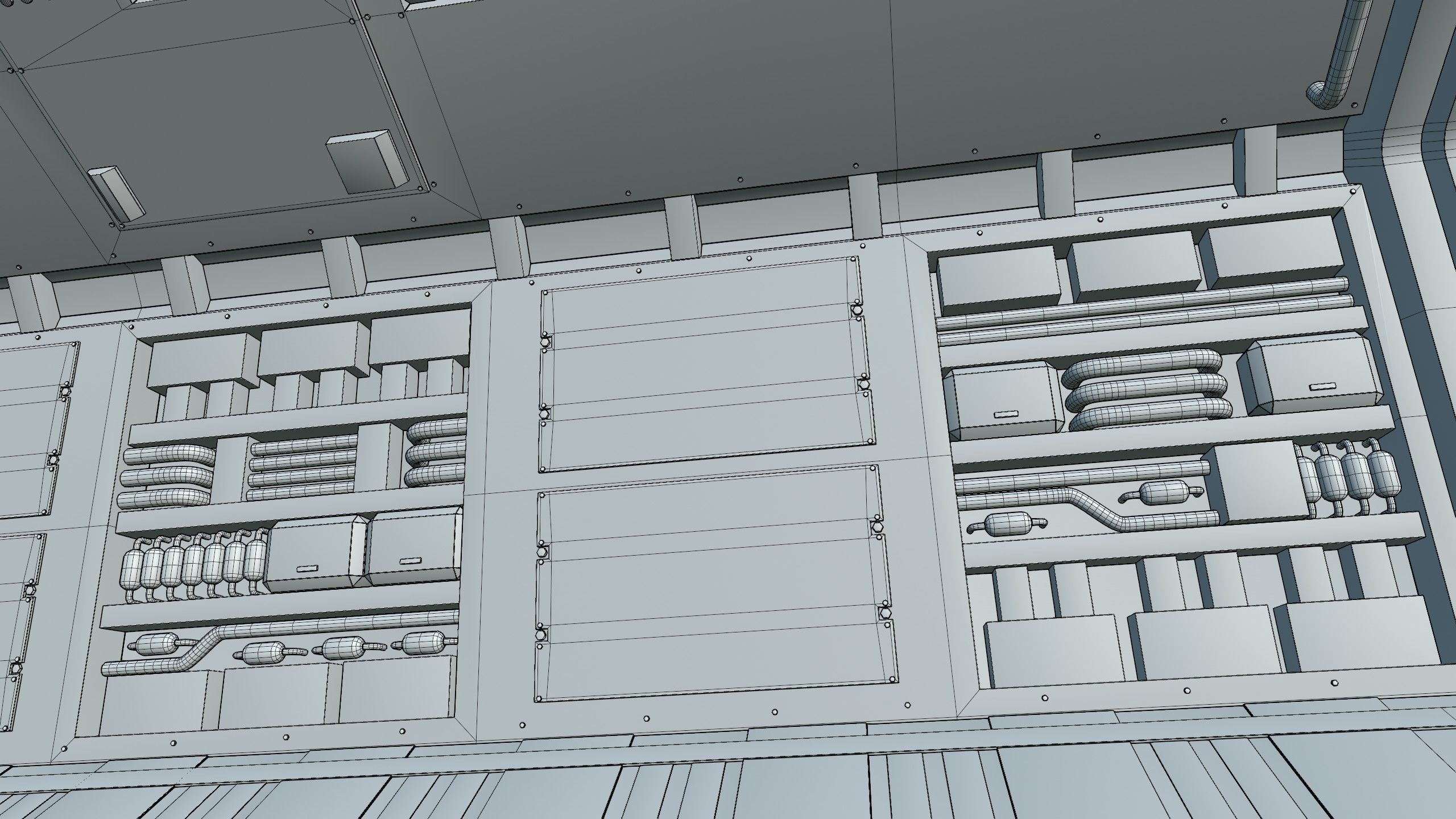 Space Station Corridor 3D model_20