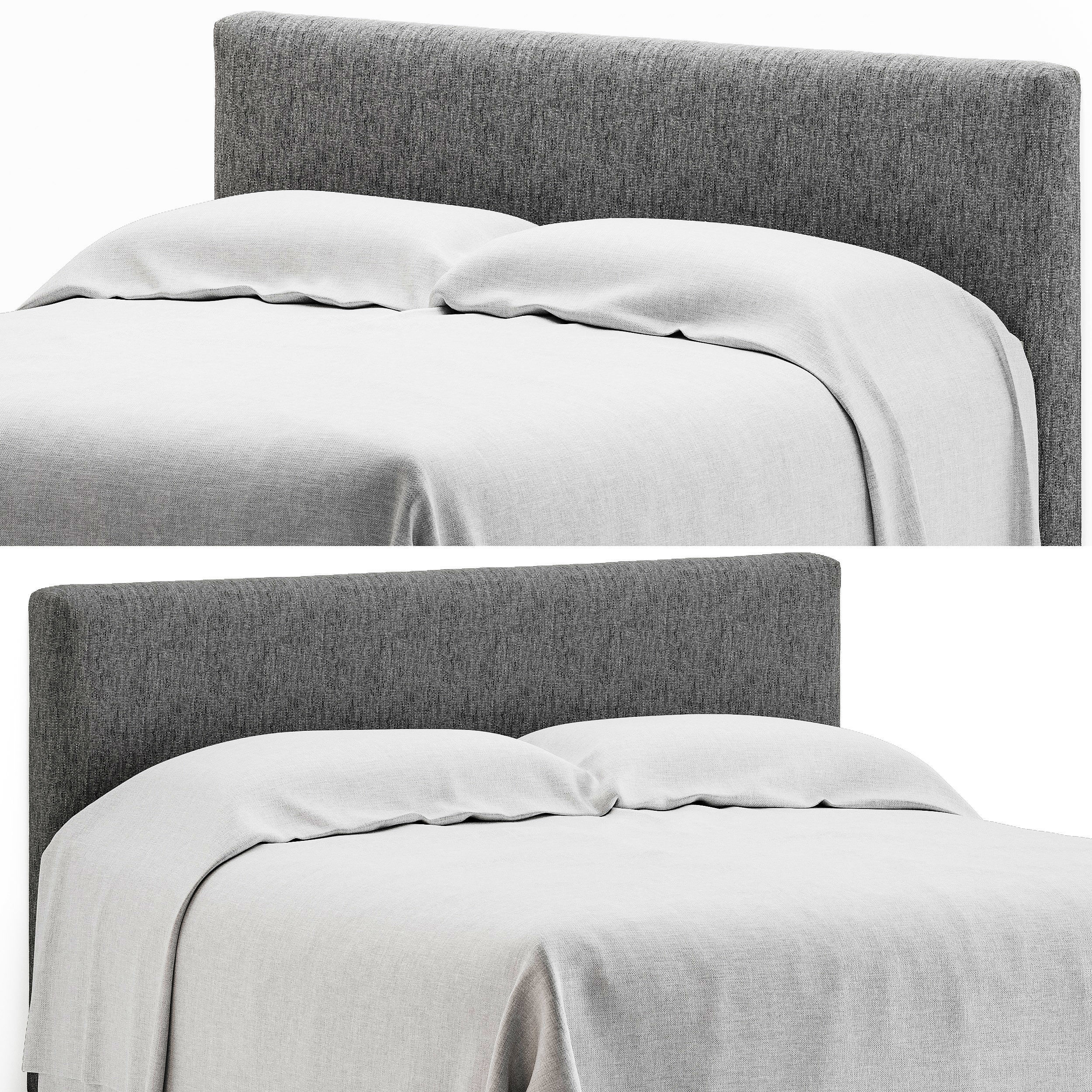 linen bedding 8 3D model_4