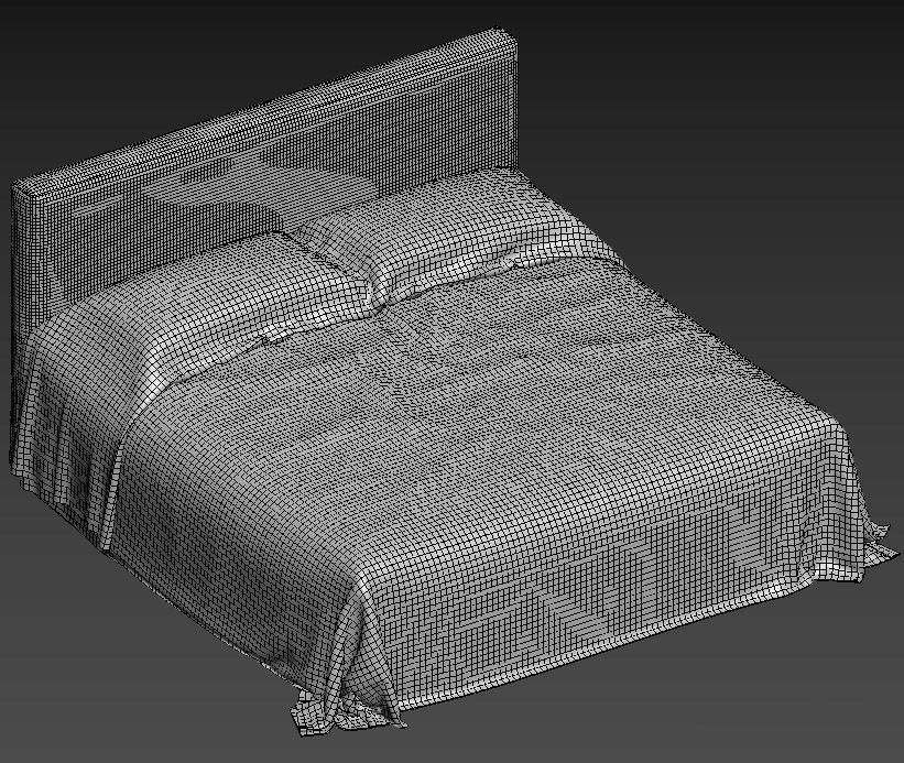 linen bedding 8 3D model_5