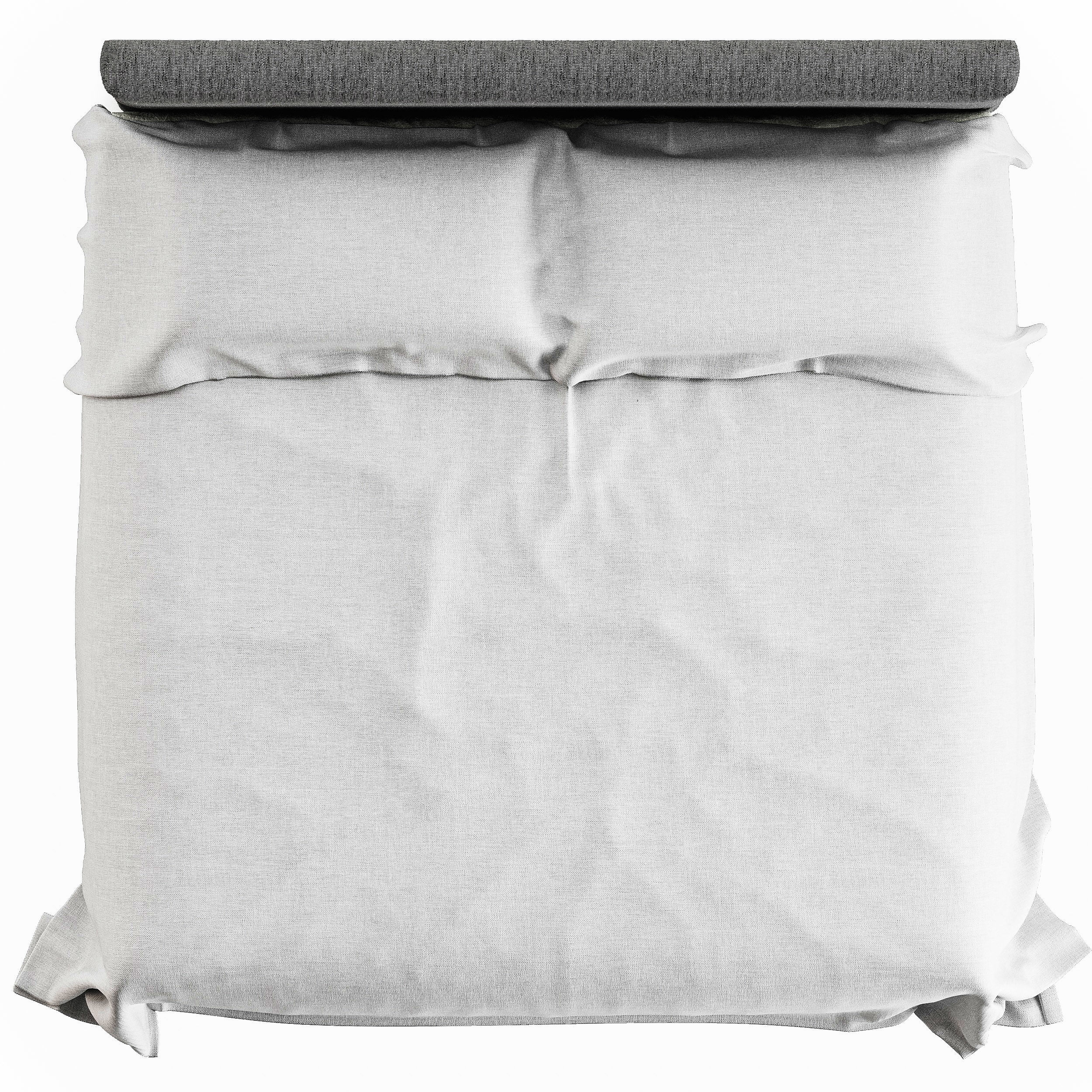 linen bedding 8 3D model_3