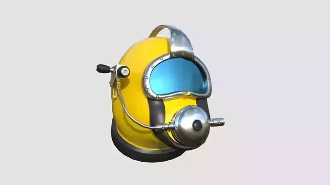 Diving Helmet B 01 Yellow - Character Design Fashion