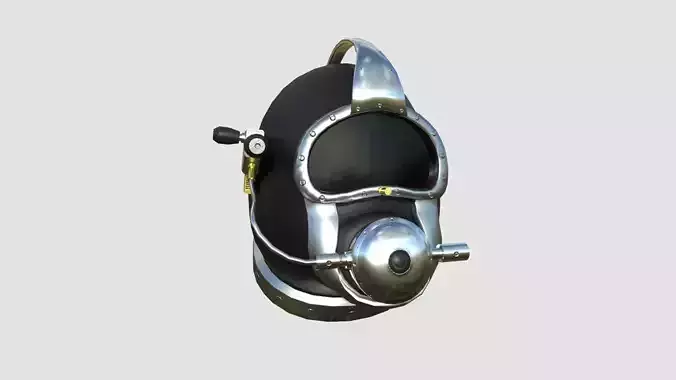 Diving Helmet B 03 Black - Character Design Fashion