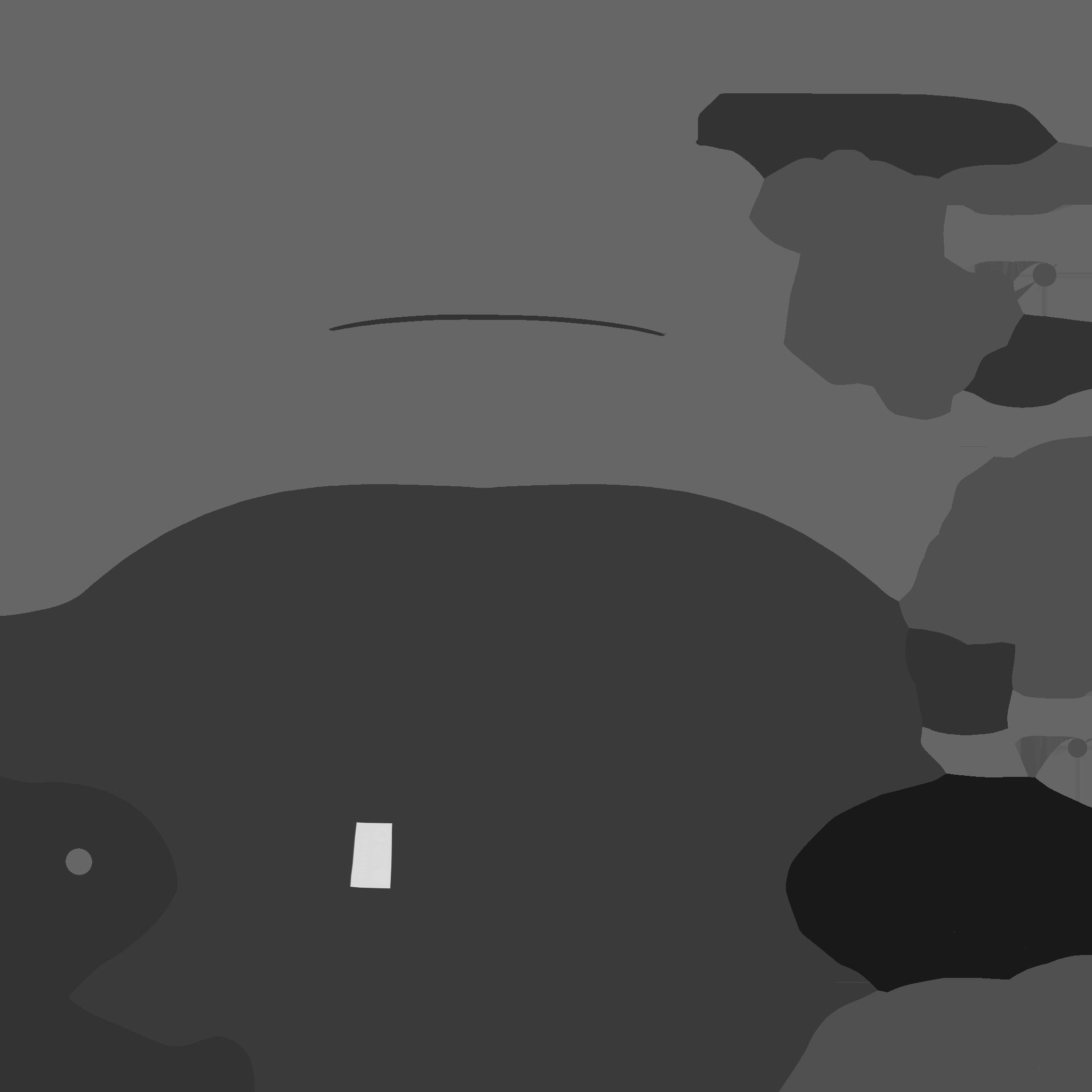 Diving Helmet B 05 Red - Character Design Fashion Low-poly 3D model_21