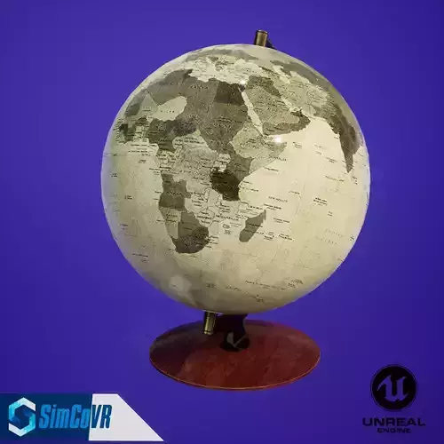 Ancient Globe VR Ready Free low-poly 3D model