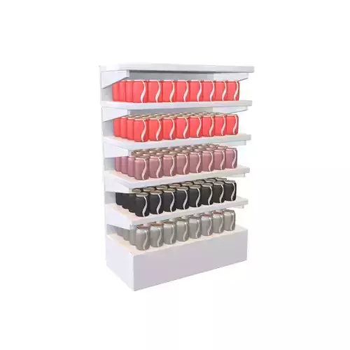 Canned Drinks On Shelf v1 001