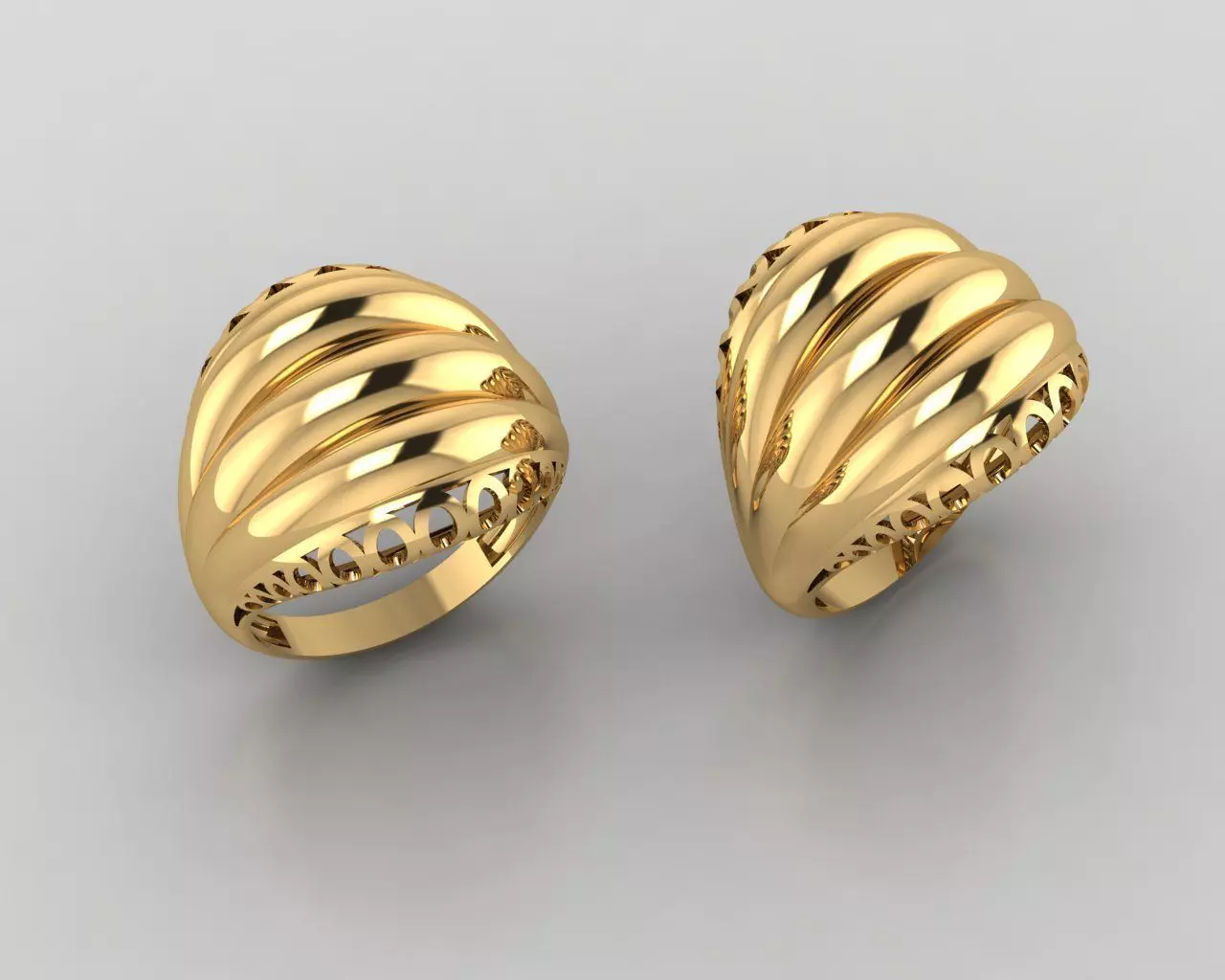 Woman Rings 3D 3D print model_0