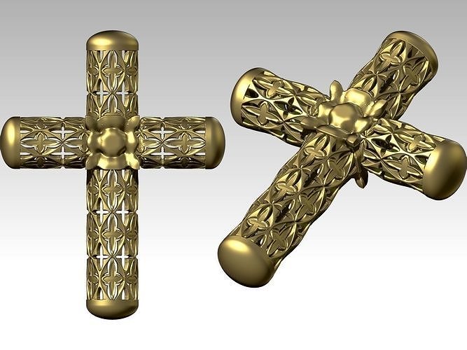Cross gothic 3D print model