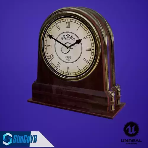 Desk Clock VR Ready Free low-poly 3D model
