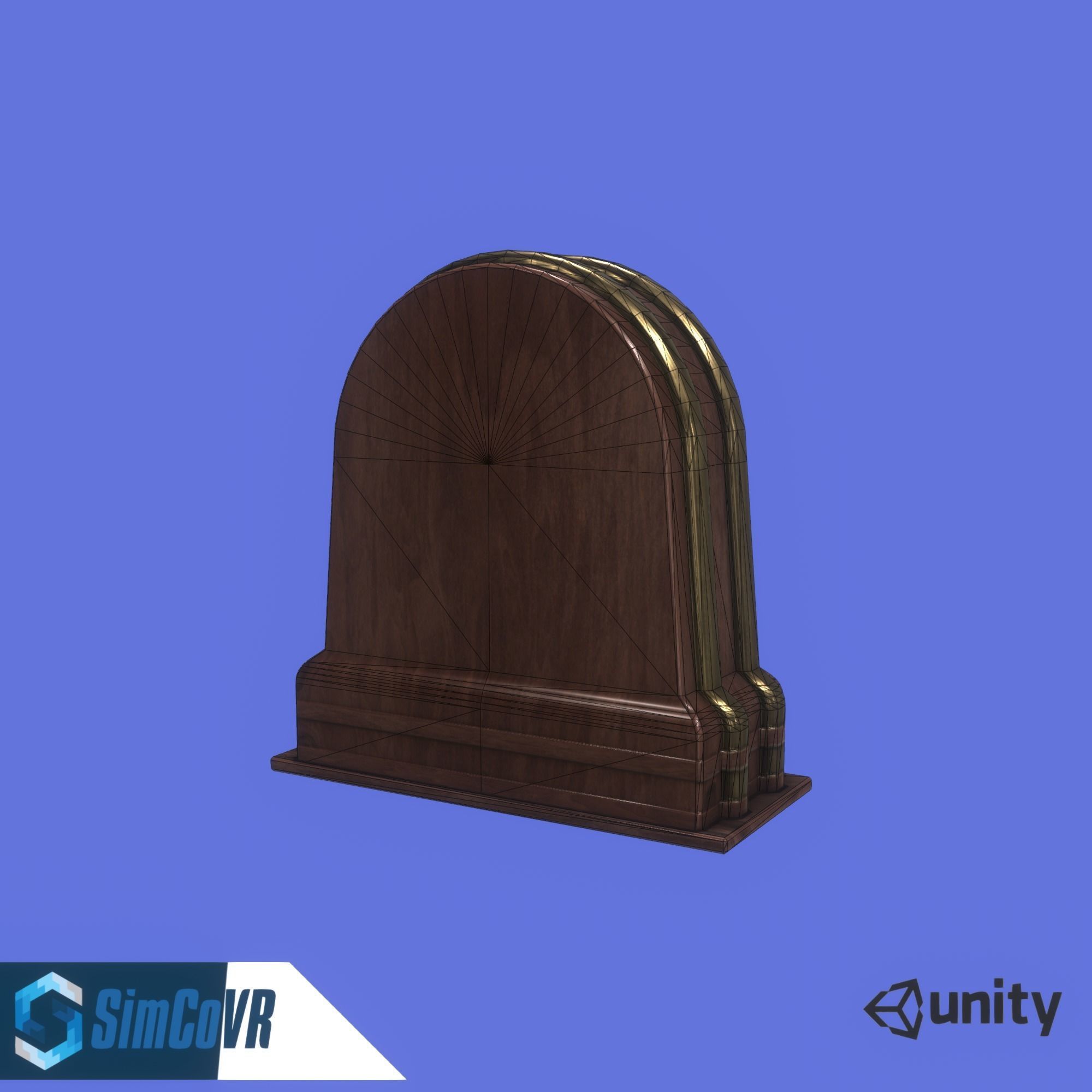 Desk Clock VR Ready Free low-poly 3D model_4
