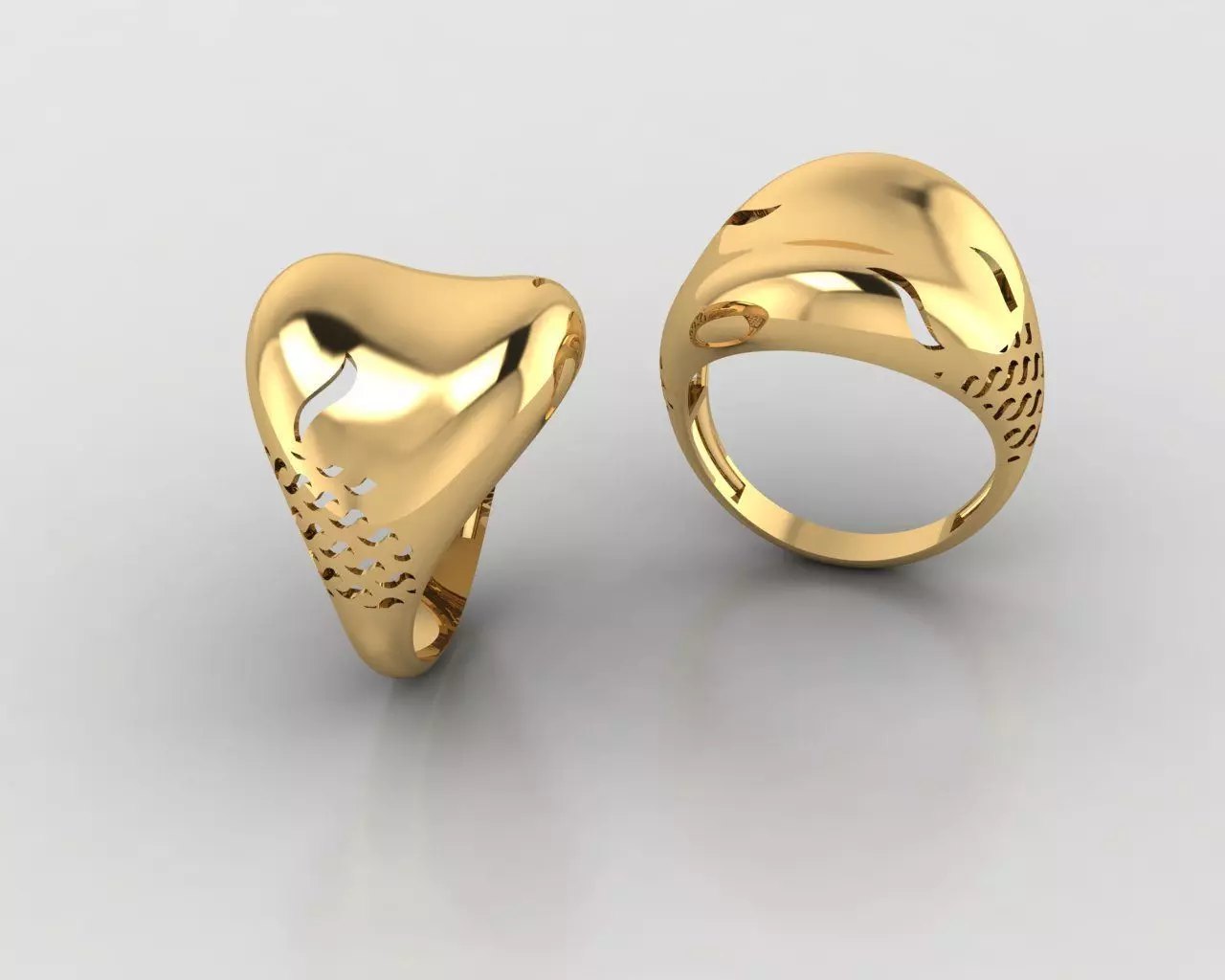 Woman Rings 3D 3D print model_0