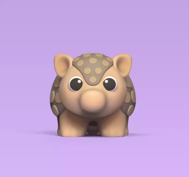 Cute Armadillo 3D print model_0