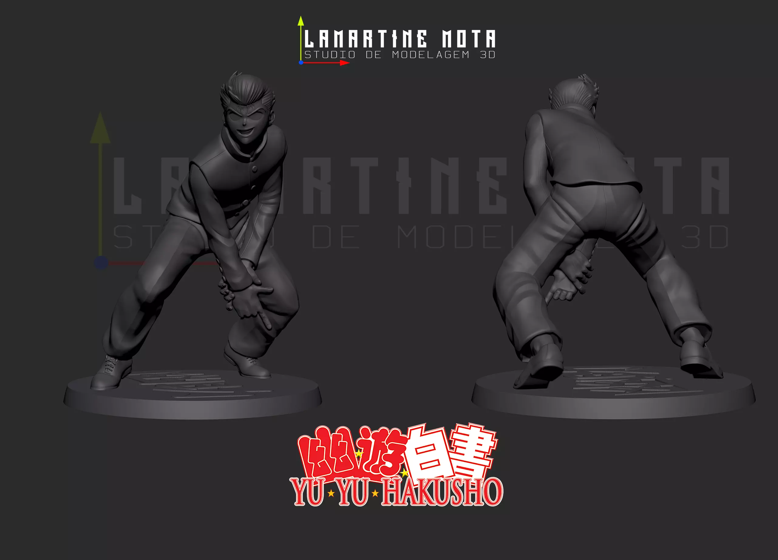YUSUKE YU YU HAKUSHO 3D print model_0