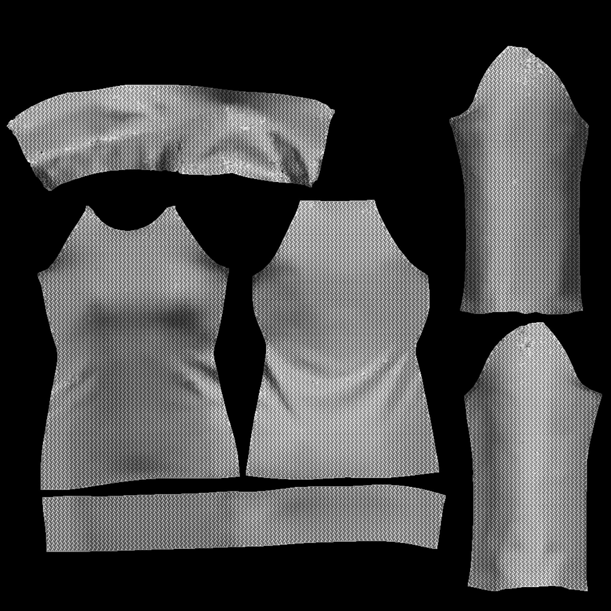 Roll Neck Sweater Dress Low-poly 3D model_12