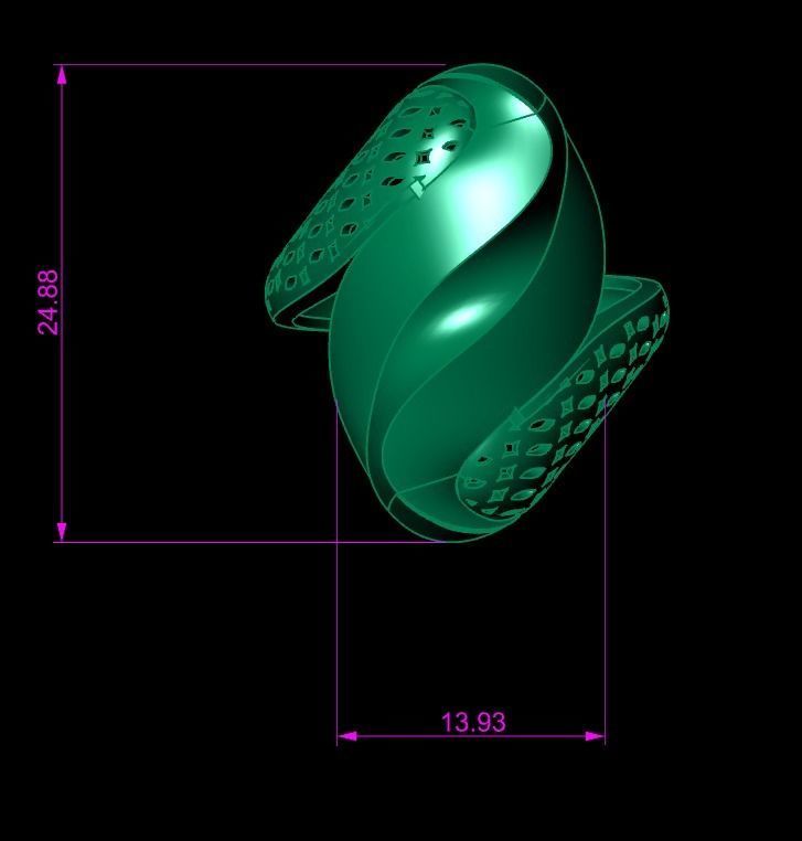 Woman Rings 3D 3D print model_1