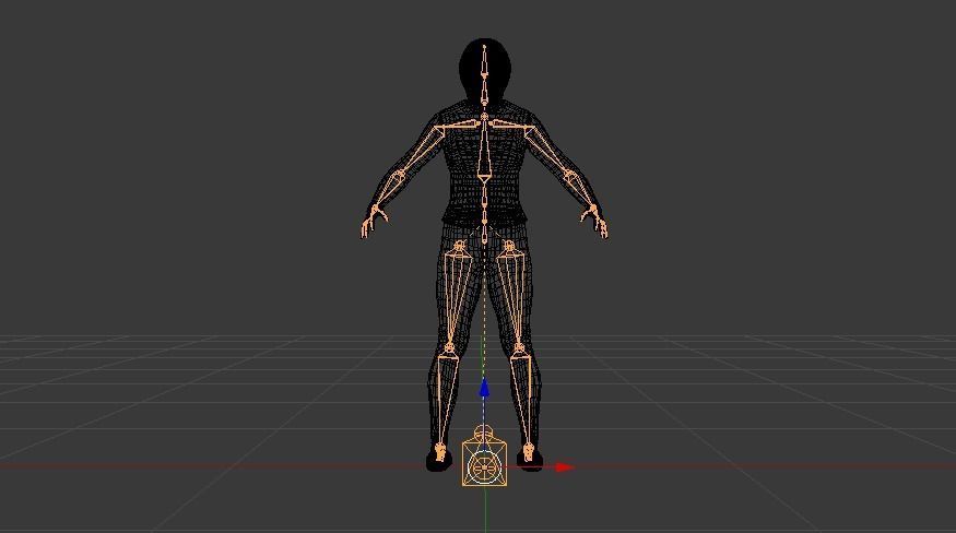 Woman Motorcyclist Low-poly 3D model_22