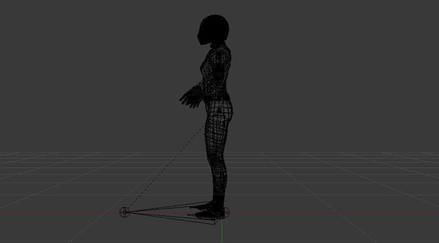 Woman Motorcyclist Low-poly 3D model_19